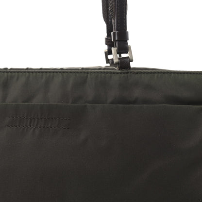 Prada Tessuto Nylon Soft Calfskin Shopping Tote Ebano 10 of 10