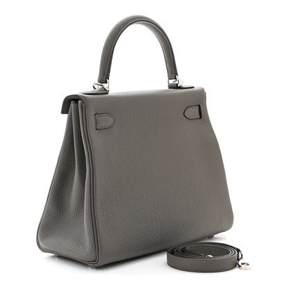 Hermes Togo Kelly Retourne 28 Gris Meyer 3 of 11
