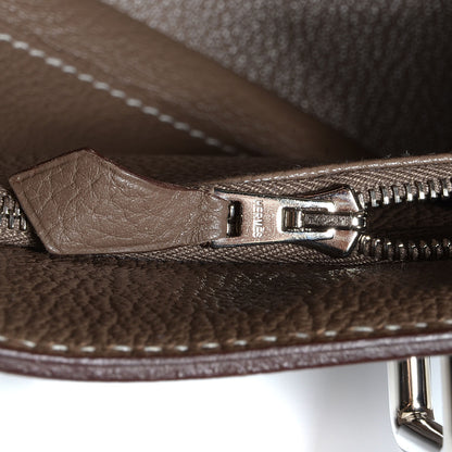Hermes Taurillon Clemence Jypsiere 34 Etoupe 10 of 20