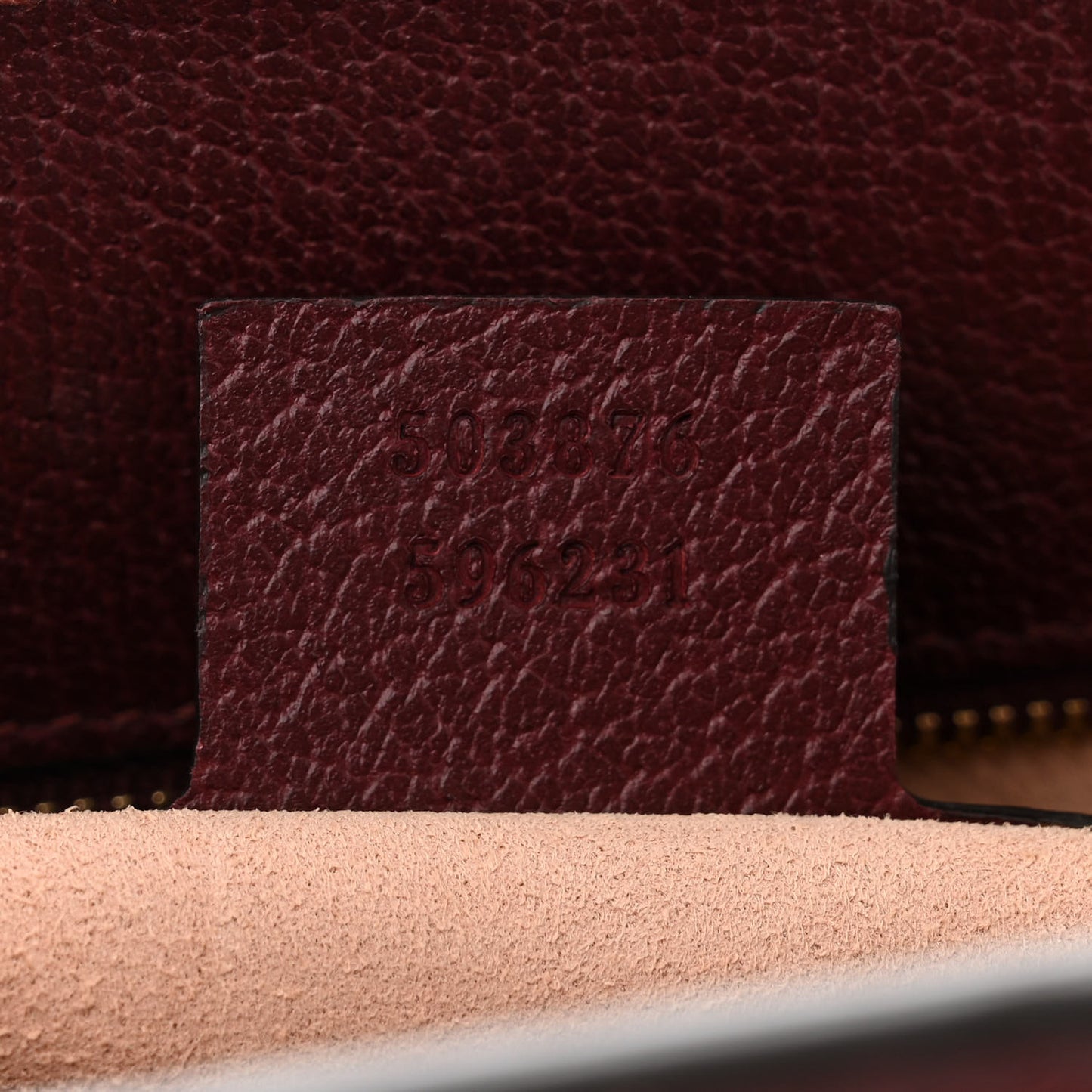 Textured Calfskin Web Medium Ophidia Chain Shoulder Bag Vintage Bordeaux