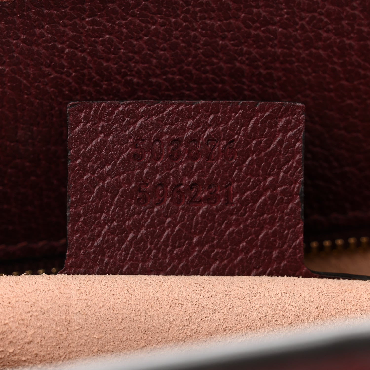 Gucci Textured Calfskin Web Medium Ophidia Chain Shoulder Bag Vintage Bordeaux 7 of 11