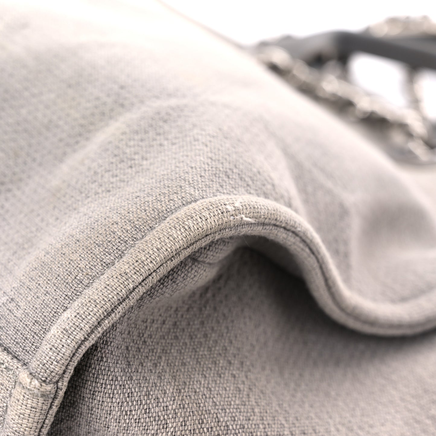 Canvas Extra Large Deauville Tote Grey