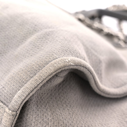 Chanel Canvas Extra Large Deauville Tote Grey 8 of 25