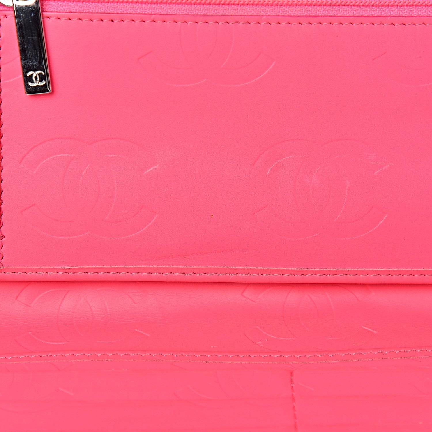 Chanel Calfskin Quilted Cambon Tri-Fold Wallet Black 8 of 16