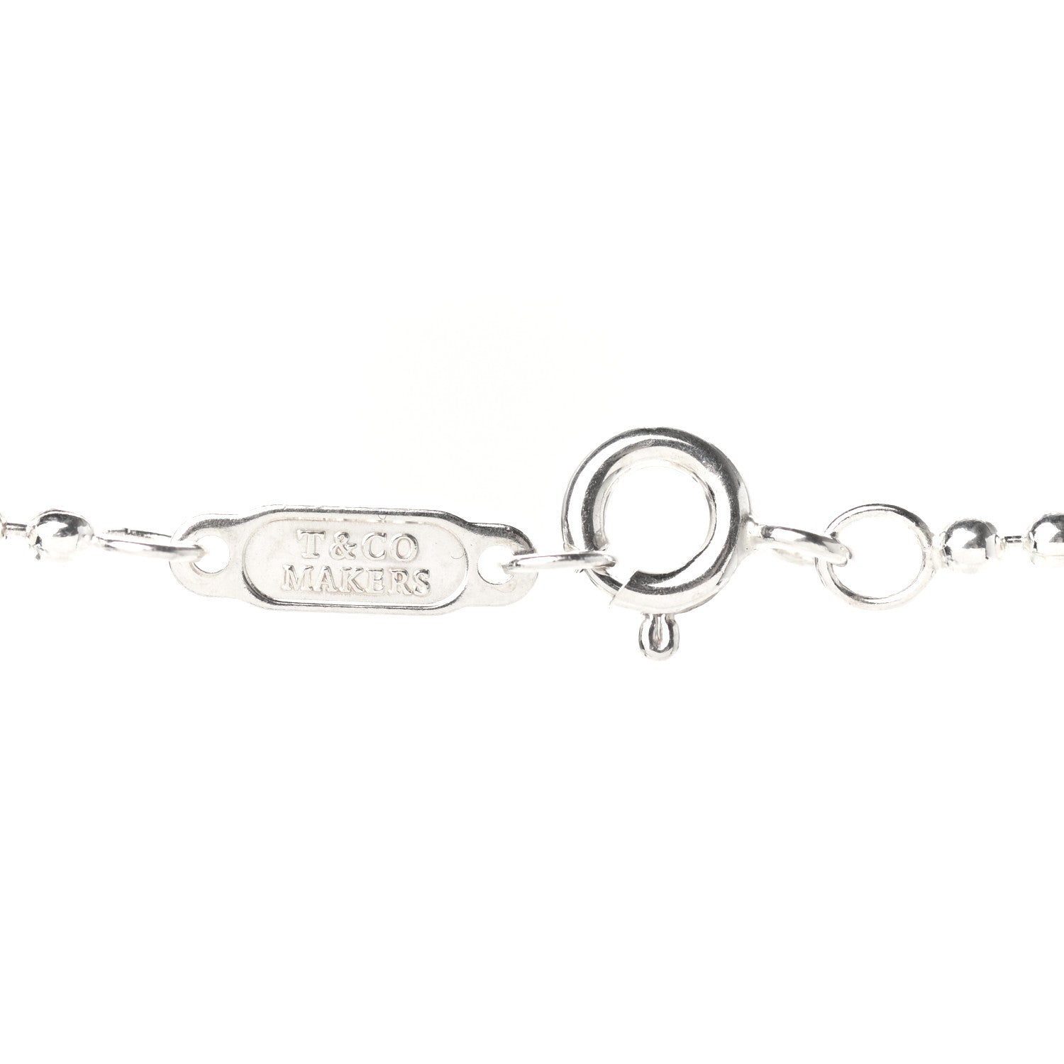 Tiffany Sterling Silver 1837 Makers Bar Pendant Necklace 6 of 6