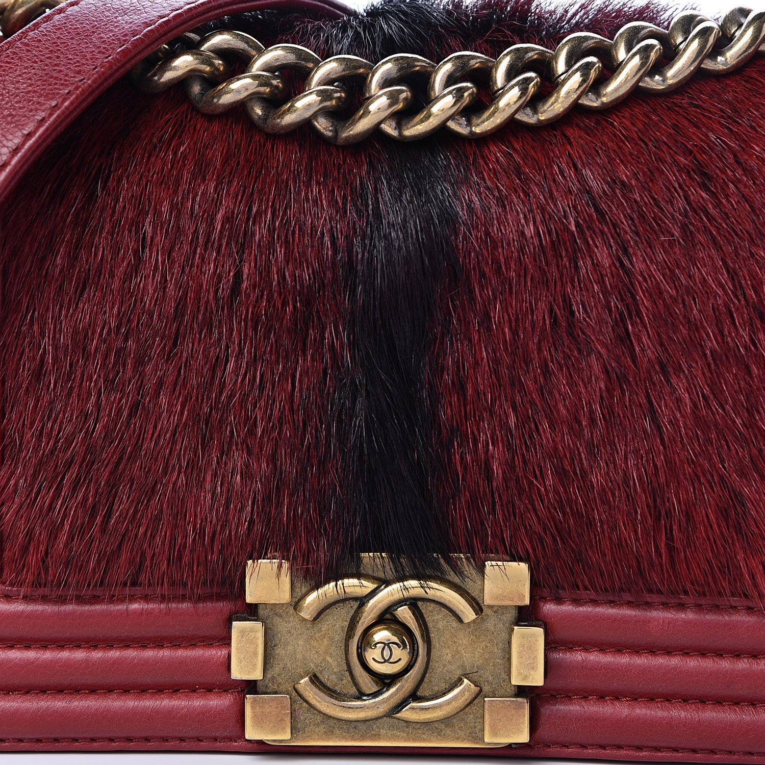 Chanel Goat Hair Small Boy Flap Red 8 of 20