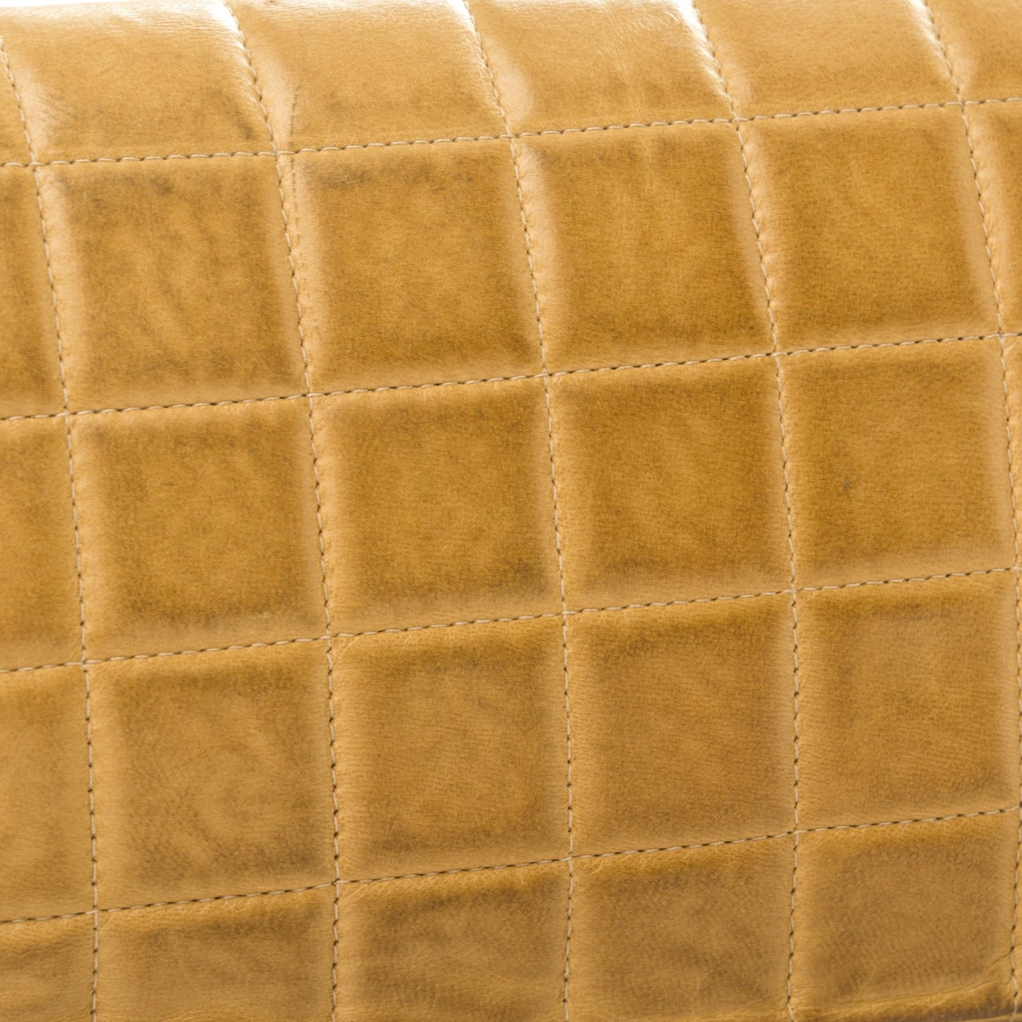 Lambskin East West Chocolate Bar Flap Beige