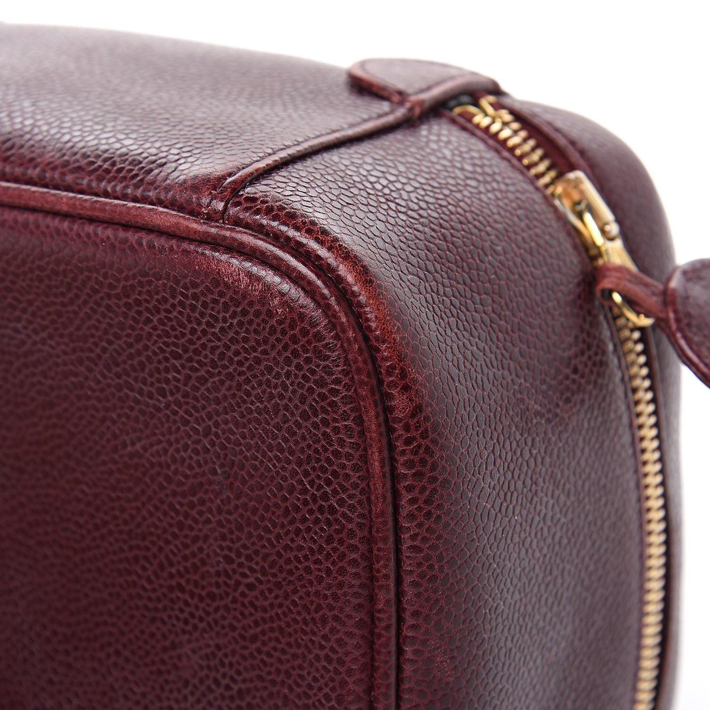 Caviar Vanity Cosmetic Case Burgundy