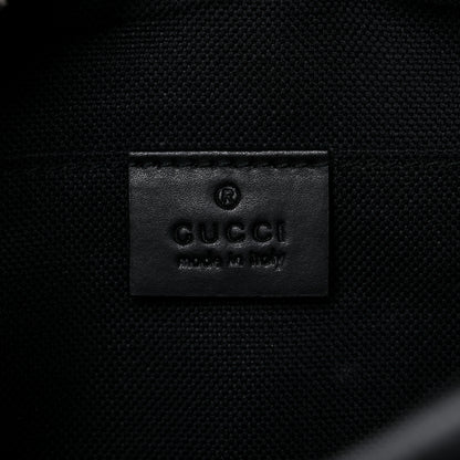 Gucci GG Supreme Monogram Web Shoulder Bag Black Grey 6 of 13