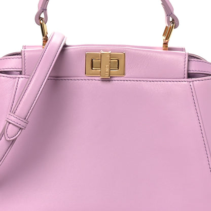 Fendi Nappa Stacked Bar Mini Peekaboo Iconic Satchel Violetta 6 of 9
