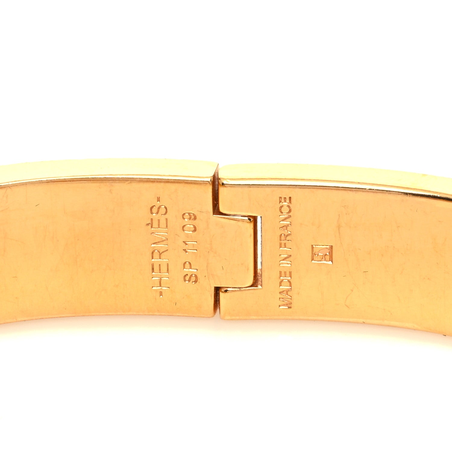 Hermes Enamel Narrow Clic Clac H Bracelet PM White 4 of 6