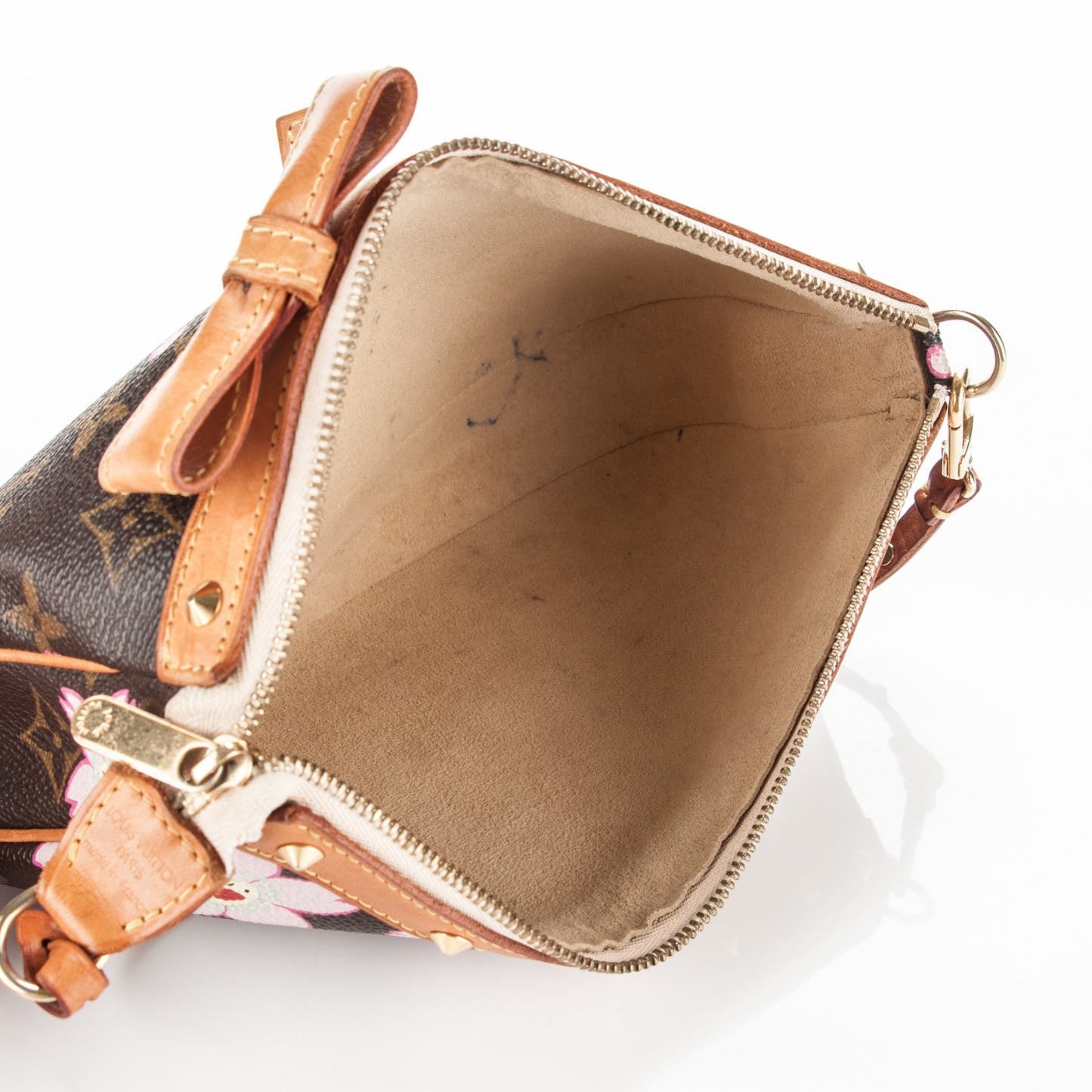 Monogram Cherry Blossom Pochette Accessories Brown