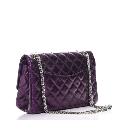 Chanel Metallic Calfskin 2.55 Reissue 225 Flap Violet 3 of 8
