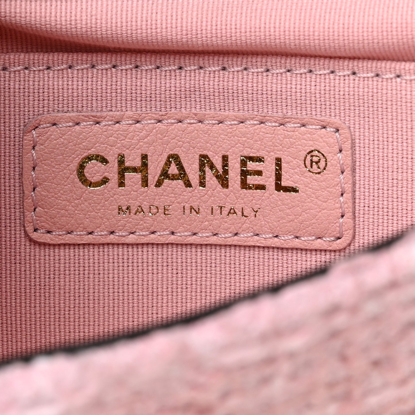 Tweed Braided Calfskin Mini My Own Frame Flap Pink Black