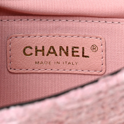 Chanel Tweed Braided Calfskin Mini My Own Frame Flap Pink Black 6 of 11