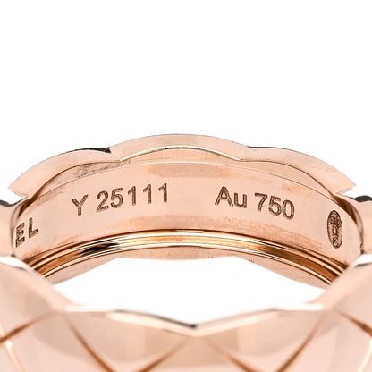 Chanel 18K Beige Gold Small Coco Crush Ring 53 6.5 5 of 6