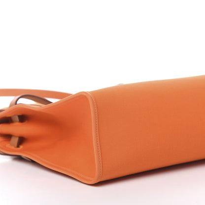 Hermes Vache Hunter Toile Herbag Zip 31 PM Orange 9 of 15