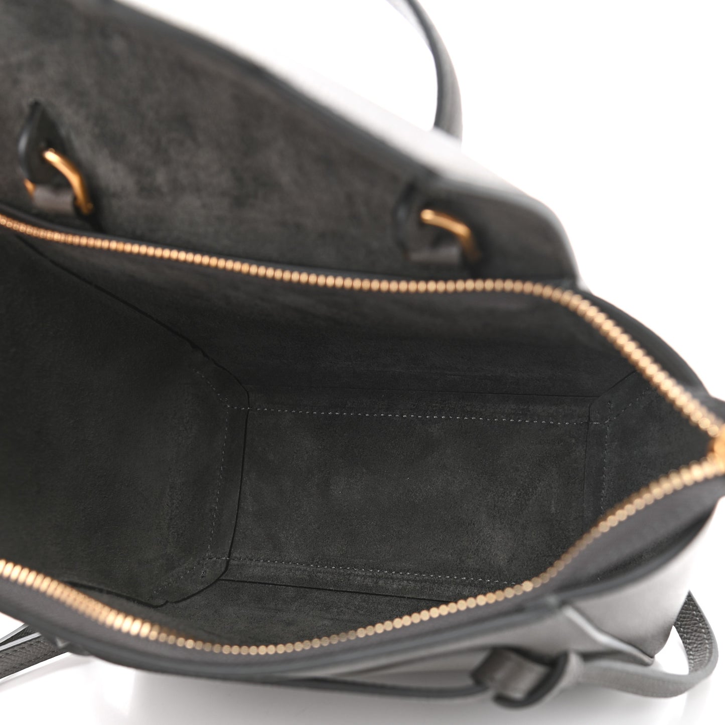 Grained Calfskin Pico Belt Bag Grey