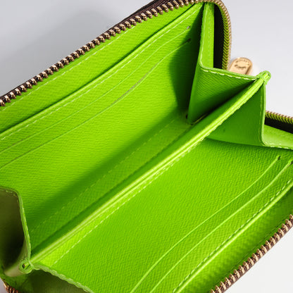 Louis Vuitton Monogram Graffiti Zippy Coin Purse Wallet Green 7 of 14