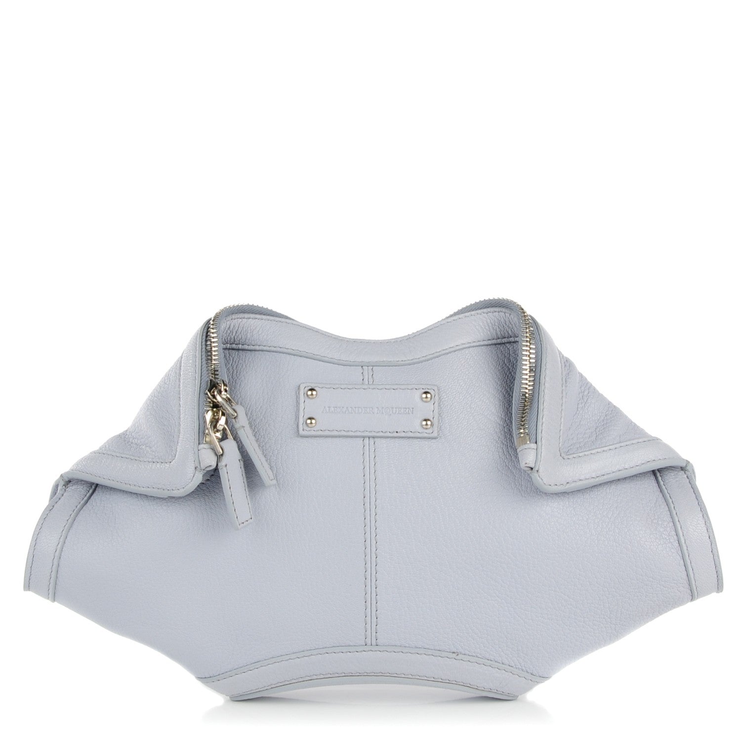 Alexander McQueen Calfskin De Manta Clutch Cloud Blue 1 of 7