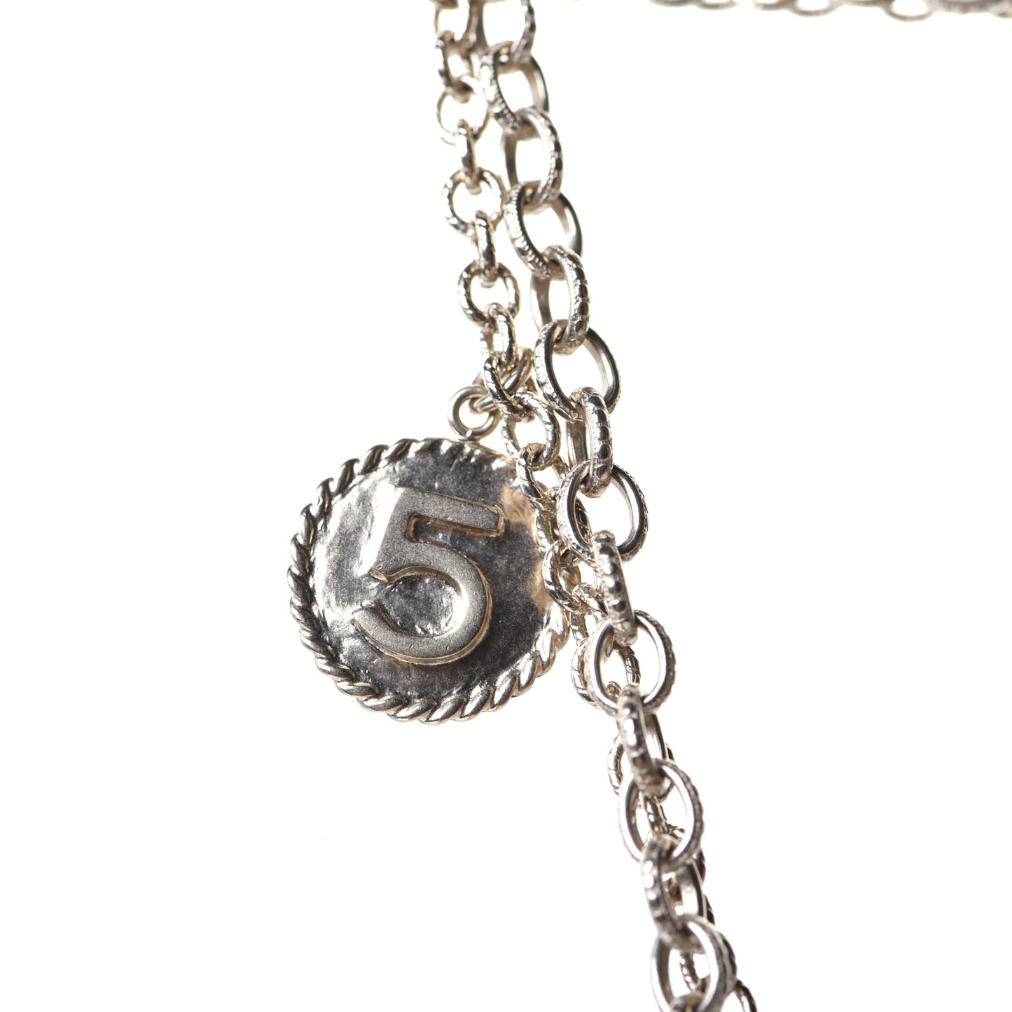 CC Coco Camellia Coin Necklace Gold