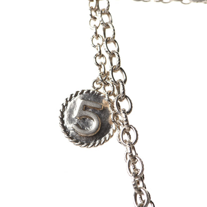 Chanel CC Coco Camellia Coin Necklace Gold 9 of 10
