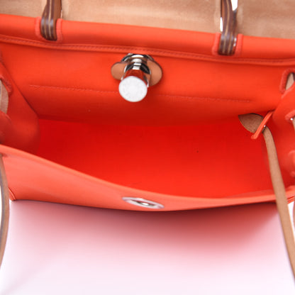 Hermes Vache Hunter Toile Herbag Zip 31 PM Capucine Fauve 5 of 15