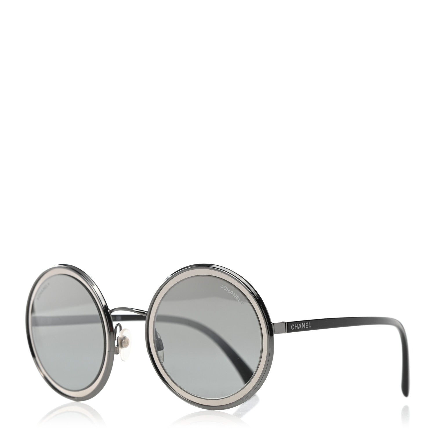 Chanel Round Sunglasses 4226 Black 1 of 8