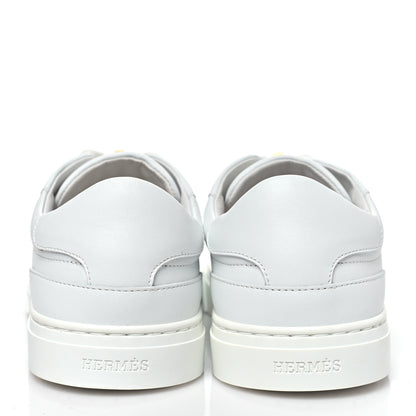Hermes Calfskin Day Sneakers 38 White 6 of 11