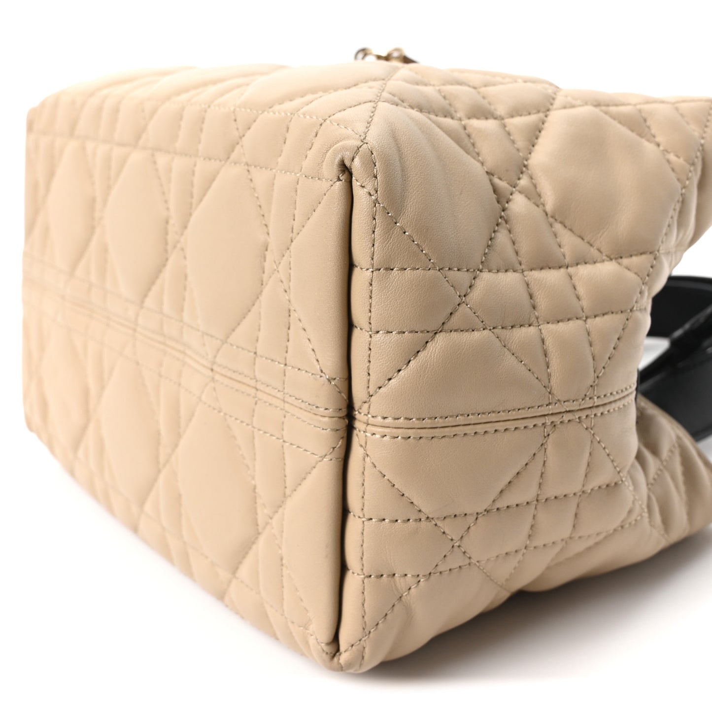 Calfskin Macrocannage Small Toujours Tan Black
