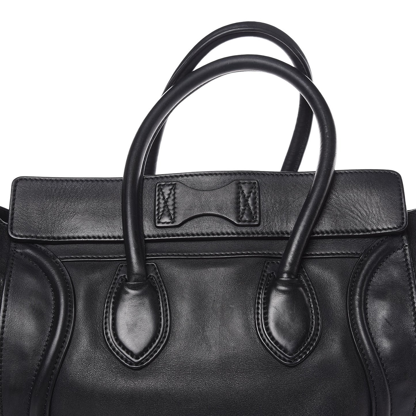 Smooth Calfskin Mini Luggage Black