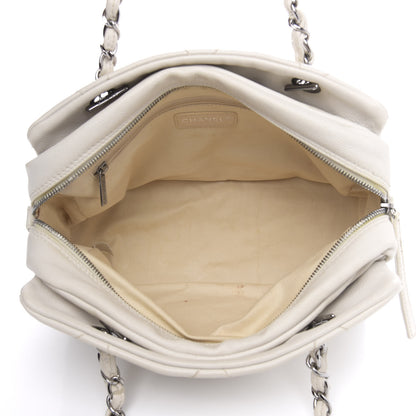 Chanel Calfskin Small Diamond Stitch Tote White 5 of 18