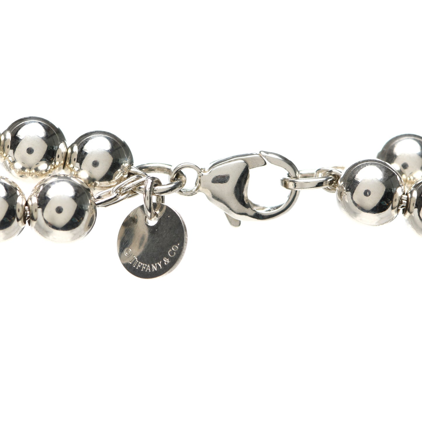 Sterling Silver HardWear Graduated Ball Two-Row Necklace
