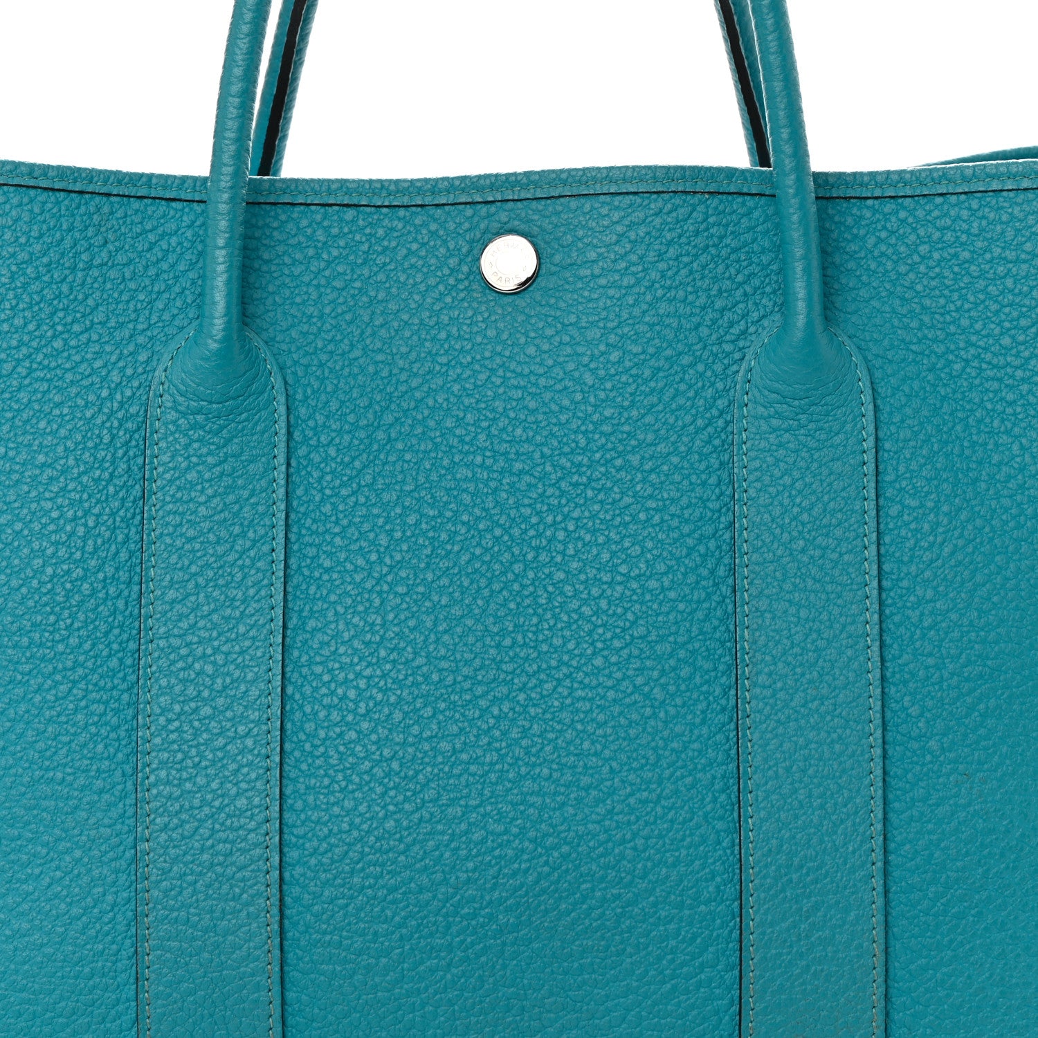 Hermes Vache Country Garden Party 36 MM Turquoise 8 of 21