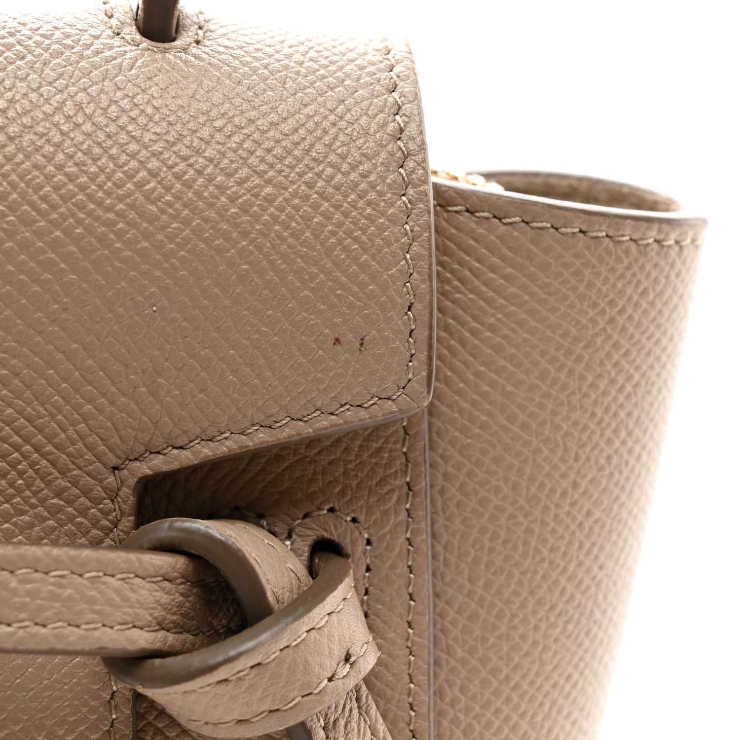 Celine Grained Calfskin Pico Belt Bag Light Taupe 11 of 11