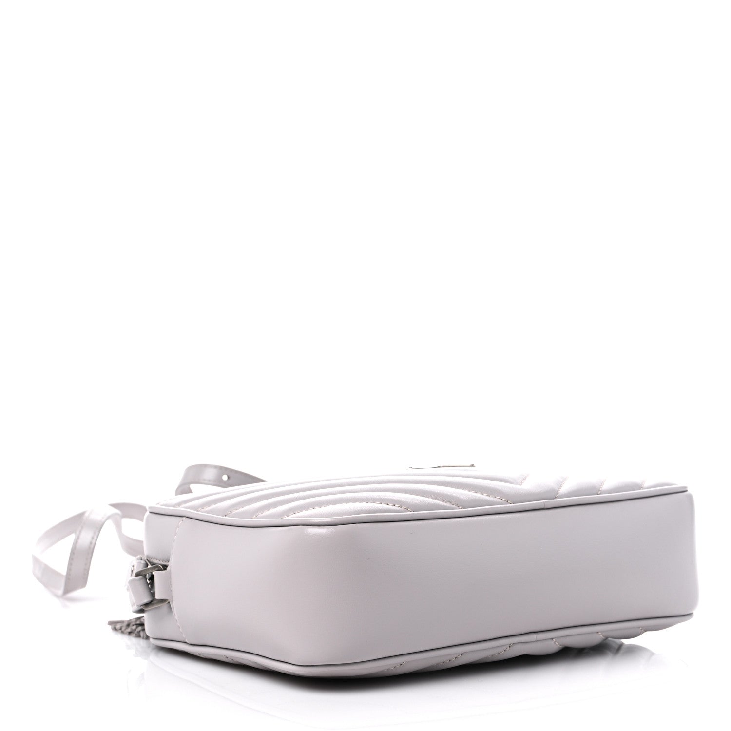 Saint Laurent Calfskin Matelasse Monogram Lou Camera Bag Granite 3 of 8