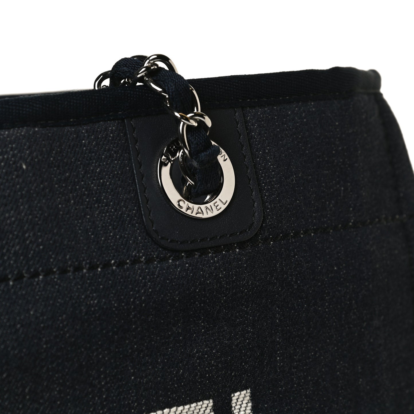 Denim Small Deauville Tote Dark Blue