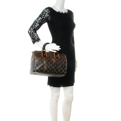 Louis Vuitton Monogram Mirage Speedy 30 Black 2 of 8