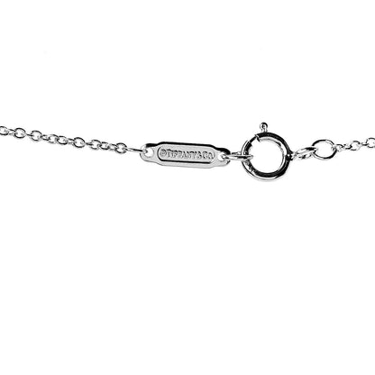 Tiffany Platinum Diamond Heart Pendant Necklace 5 of 6