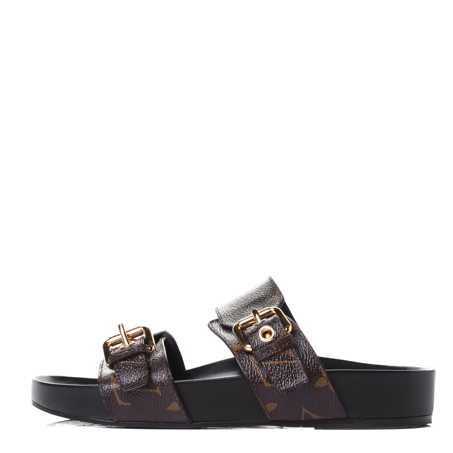 Monogram Bom Dia Mule Sandals 36 Black