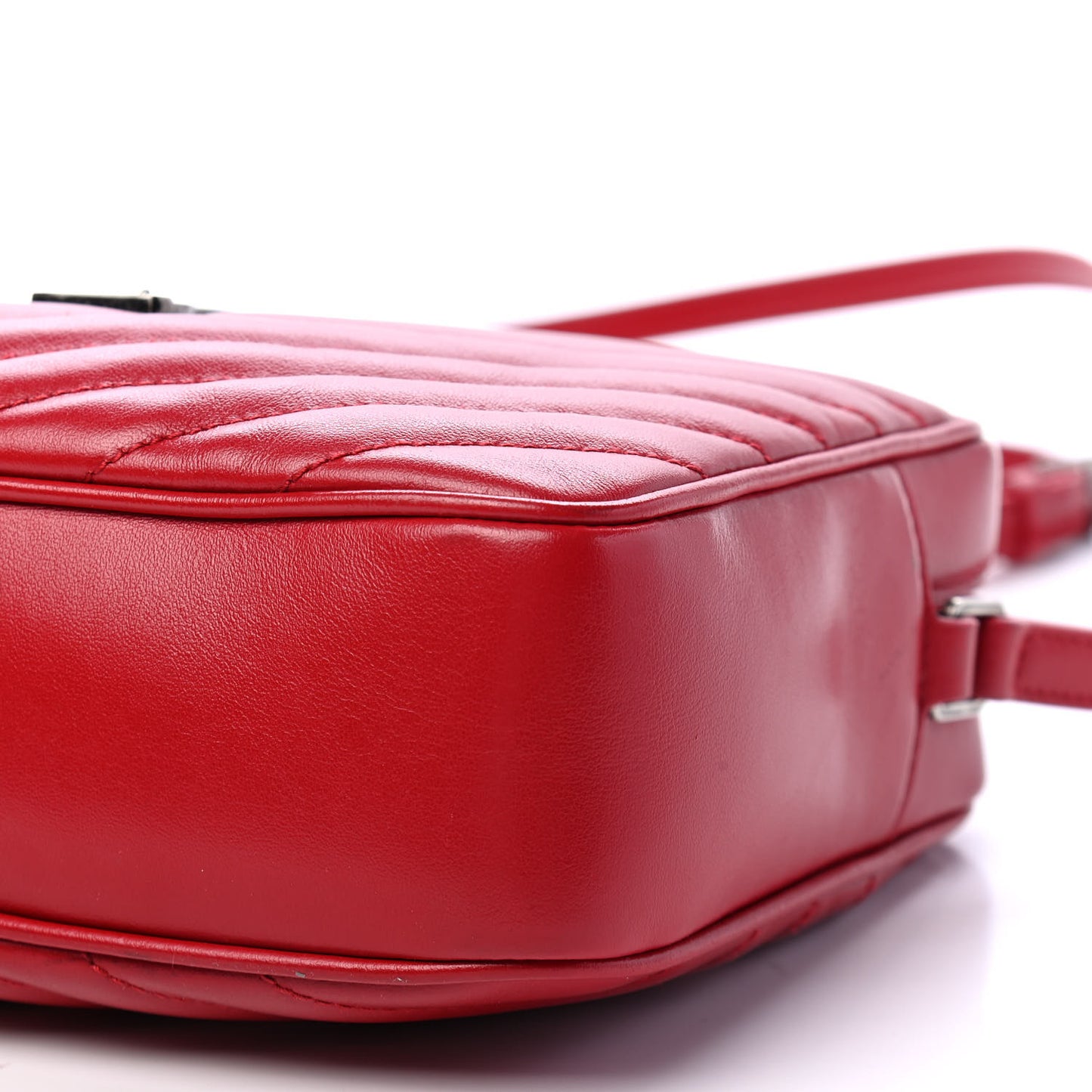 Calfskin Matelasse Monogram Lou Camera Bag Rouge Eros