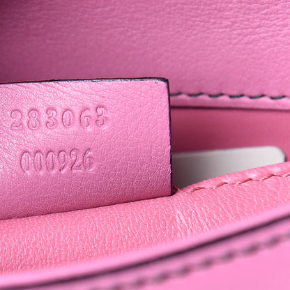 Gucci Smooth Calfskin Small Emily Chain Shoulder Bag Pink 9 of 10