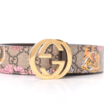 Gucci GG Supreme Monogram Bengal Interlocking G Belt 100 40 Beige Pink 7 of 7
