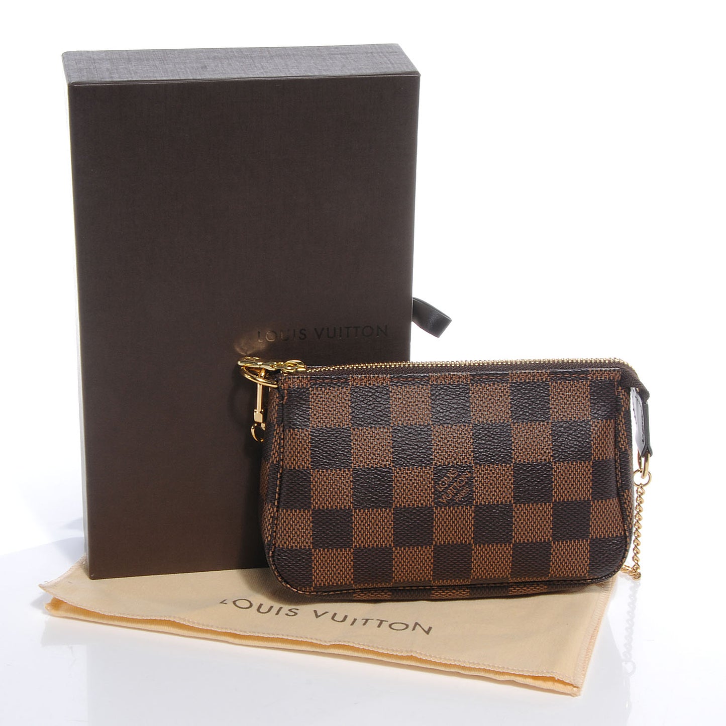 Damier Ebene Mini Pochette Accessories Bag