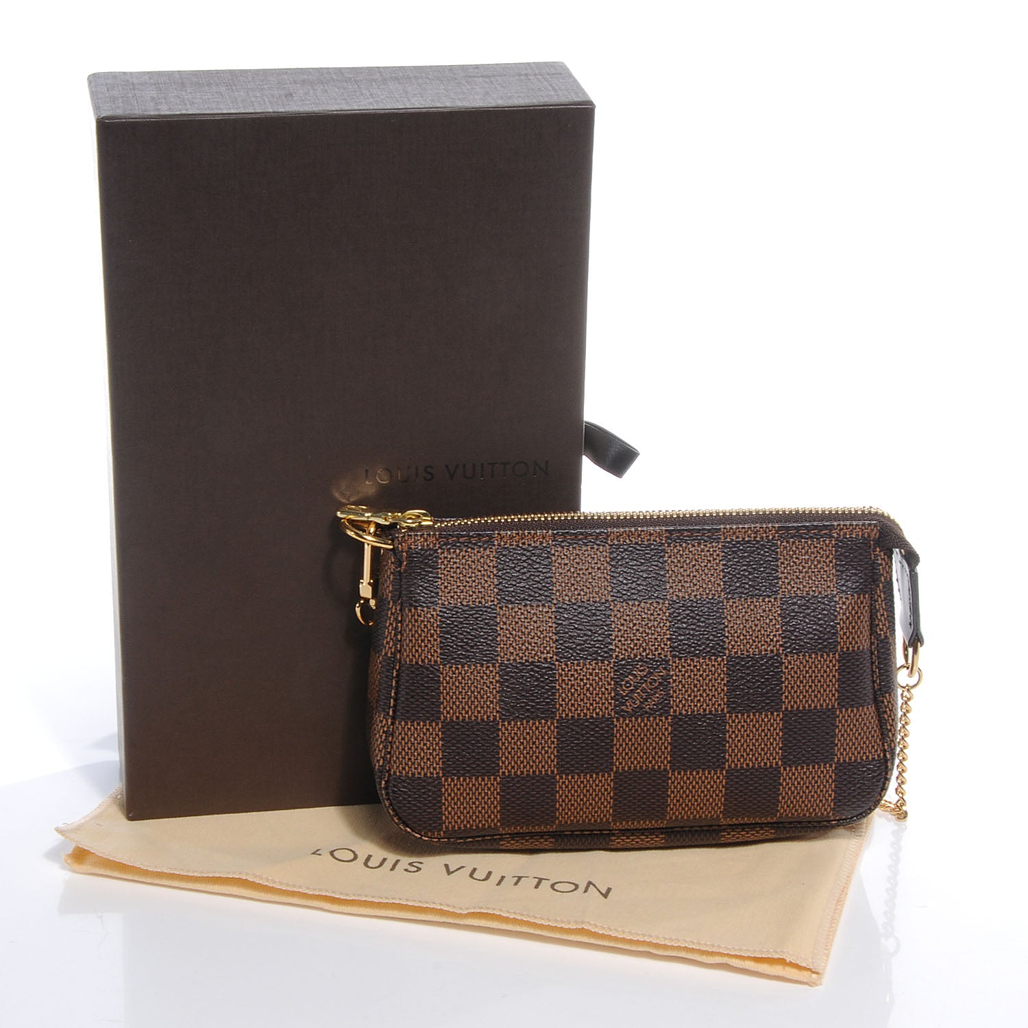 Louis Vuitton Damier Ebene Mini Pochette Accessories Bag 5 of 8