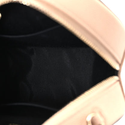 Chanel Caviar Quilted Round Filigree Crossbody Beige Black 5 of 10