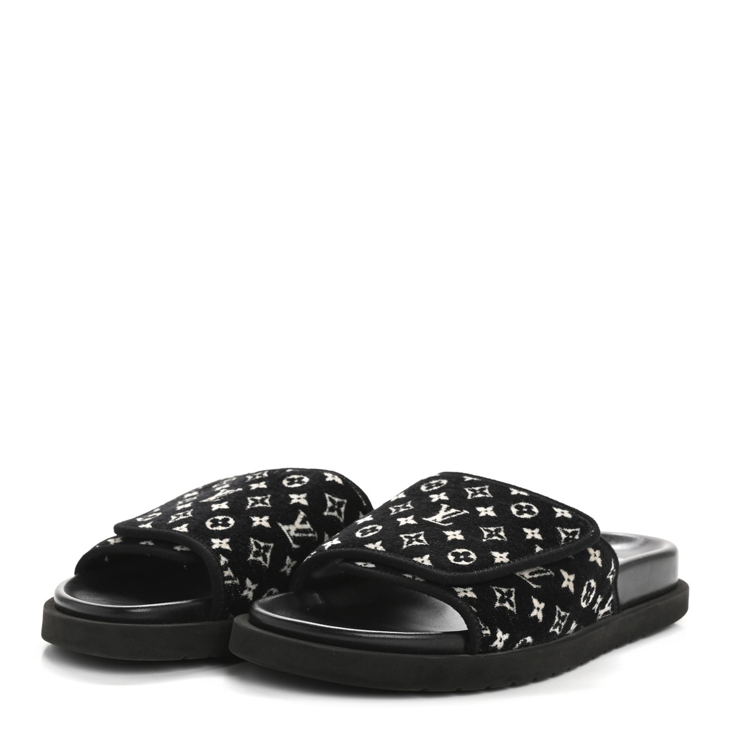 Monogram Mens Miami Mules 8.5 Black