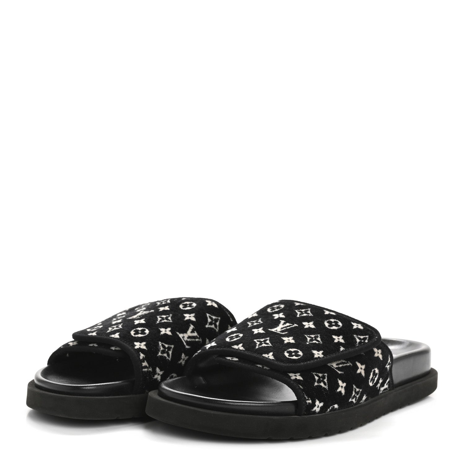 Louis Vuitton Monogram Mens Miami Mules 8.5 Black 4 of 9