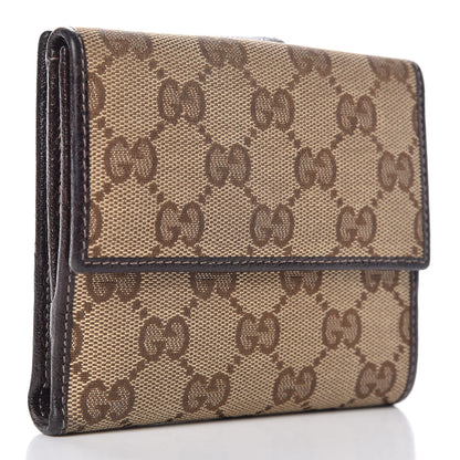 Gucci Monogram Abbey Compact Wallet Dark Brown 3 of 18