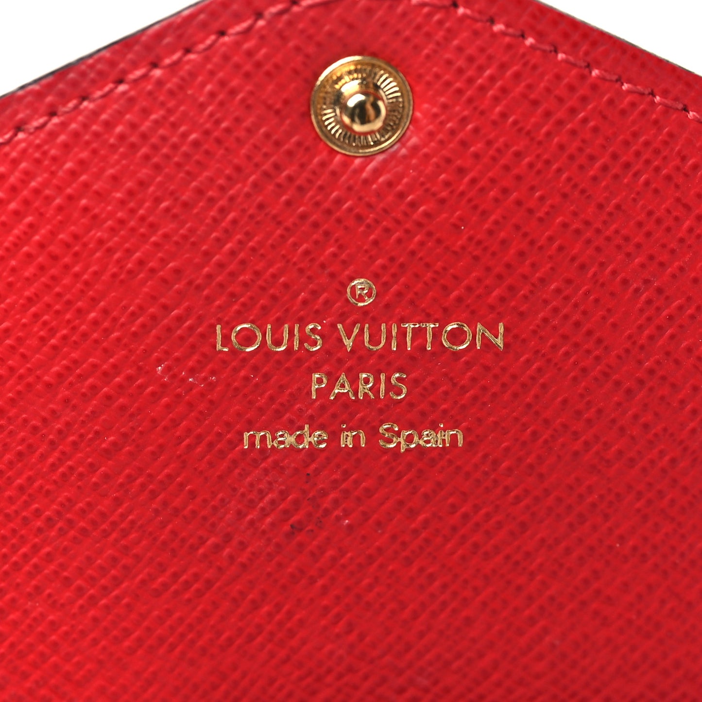 Damier Ebene Josephine Wallet Red